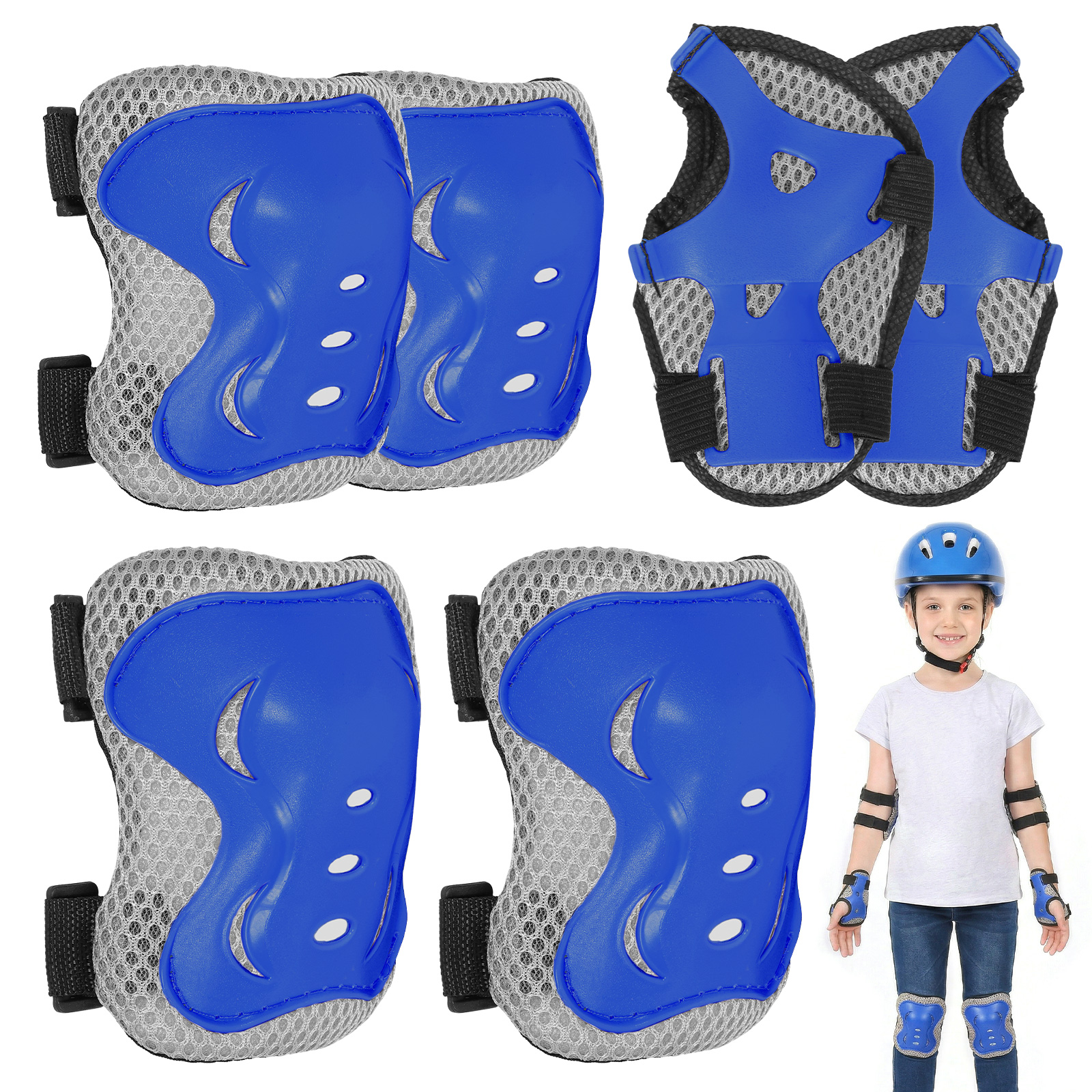 Cycling Gear Padding - 6 in 1 Knee Pads and