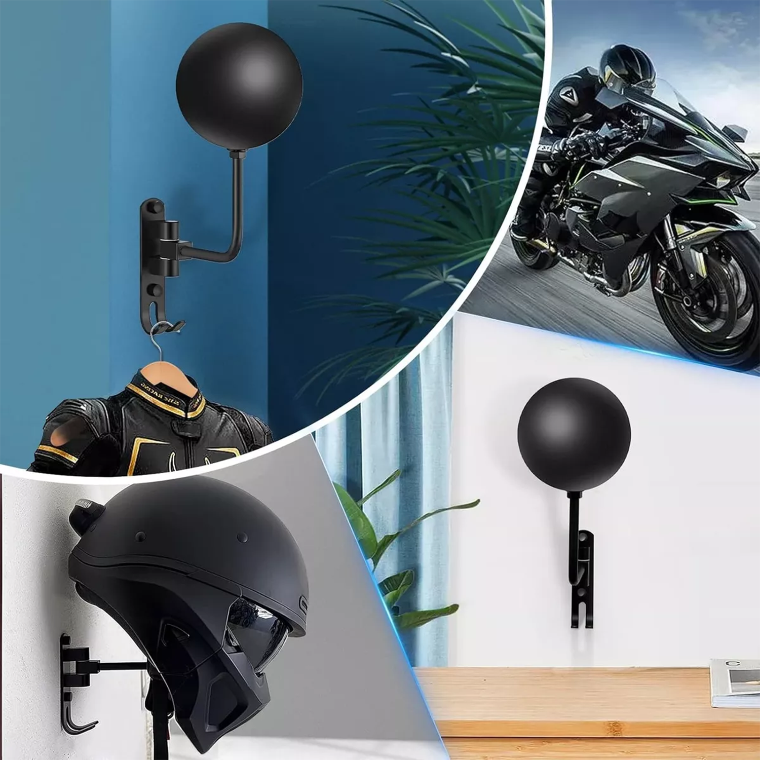 Wall Mount Motorcycle Helmet R - Cycling Gear Wall Mount avaliação e preço