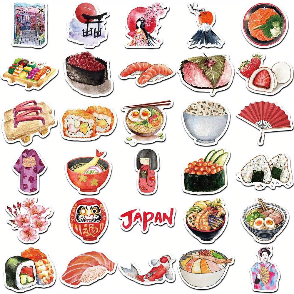 64pcs Watercolor Japan Travel  - Cycling Gear Japan avaliação e preço