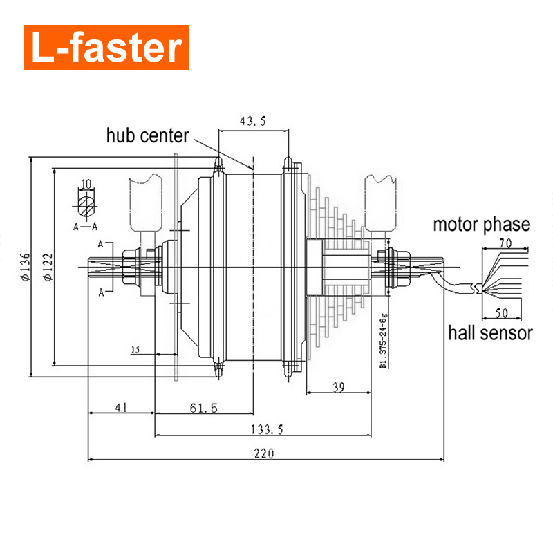 H04 250W 24V 36V 48V Mountain  - Cycling Gear Parts avaliação e preço