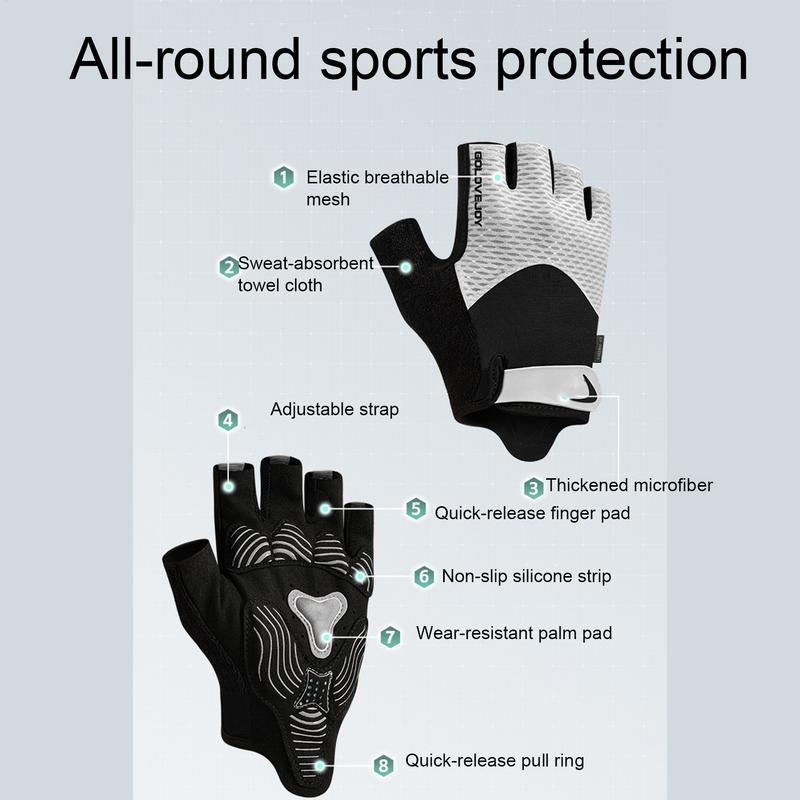 Biking Gloves Half Finger Ridi - Cycling Hand Gear avaliação e preço