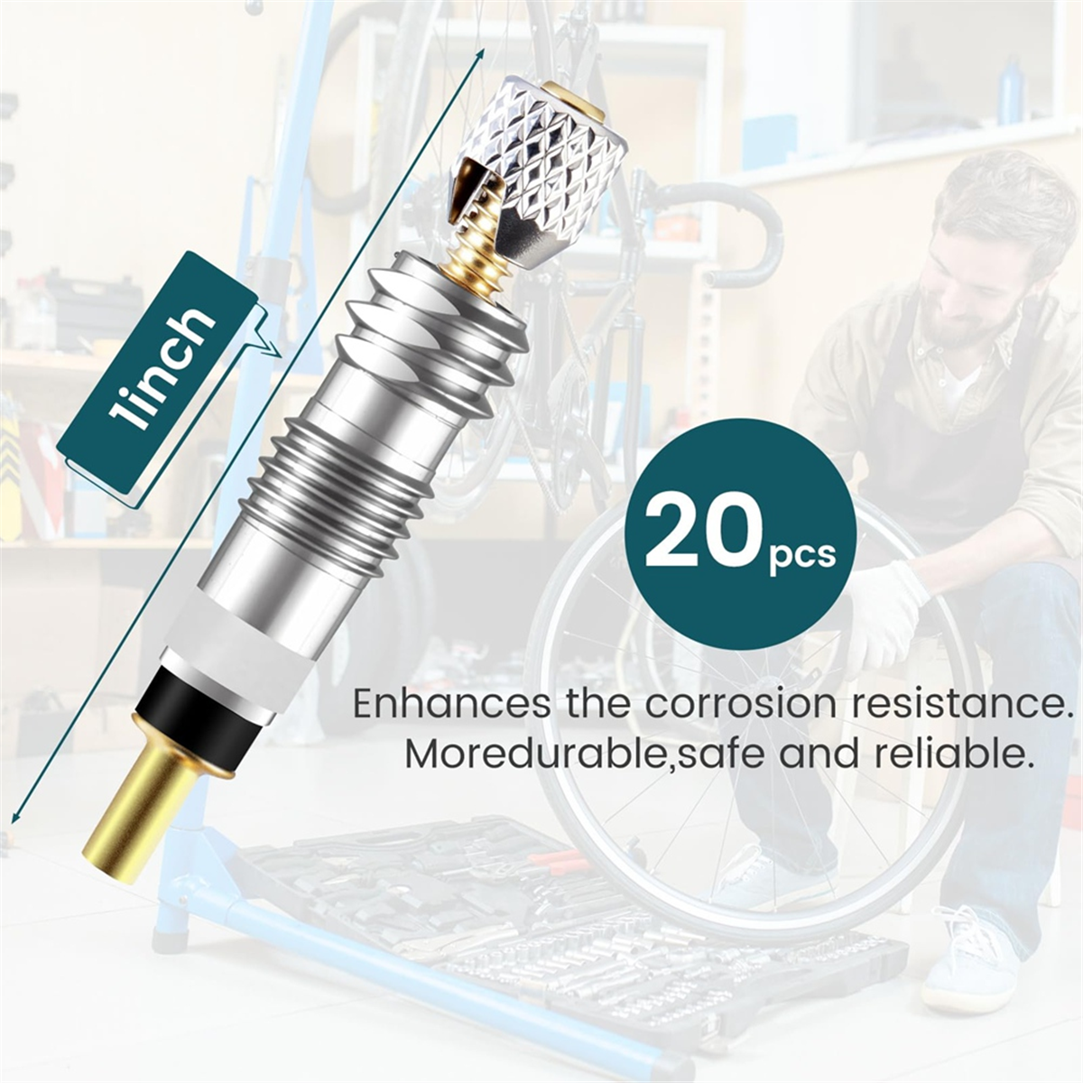 AA25 20Pcs Professional Brass  - Road Bike Tire avaliação e preço