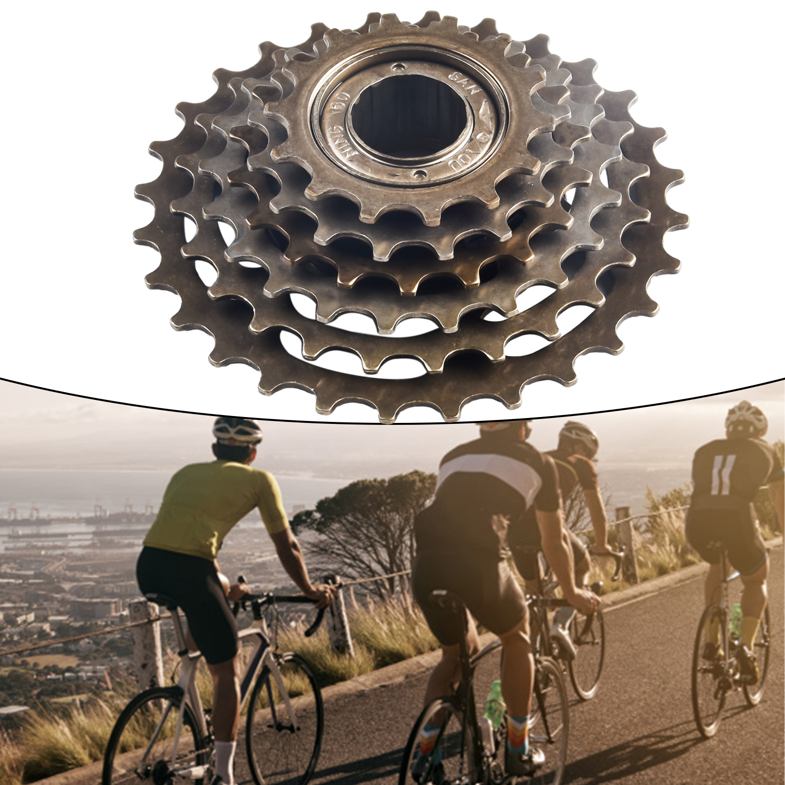 1pc Bike Screw On Freewheel 6  - Cycling Gear Parts avaliação e preço