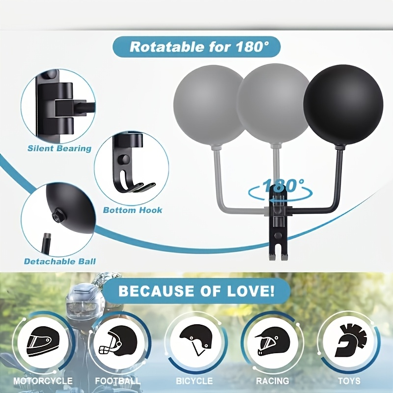 Wall Mount Motorcycle Helmet R - Cycling Gear Wall Mount avaliação e preço