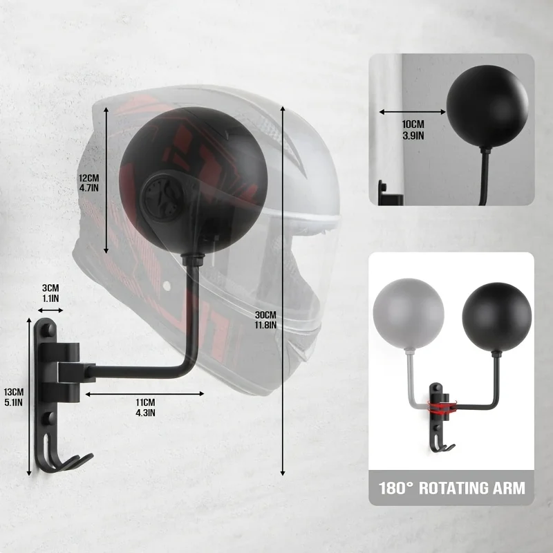 Wall Mount Motorcycle Helmet R - Cycling Gear Wall Mount avaliação e preço