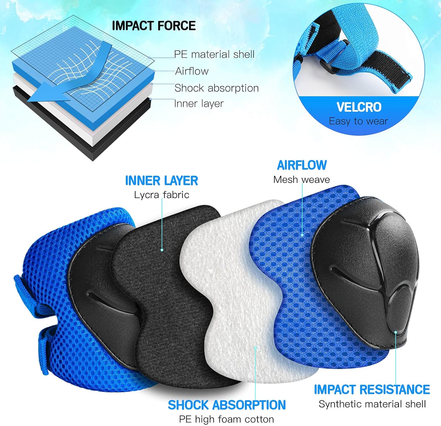 Kids Protective Gear Set Knee  - Cycling Gear Padding avaliação e preço
