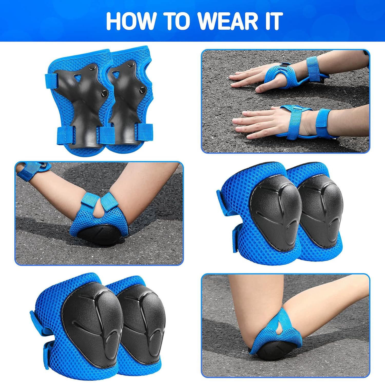 Kids Protective Gear Set Knee  - Cycling Gear Padding avaliação e preço