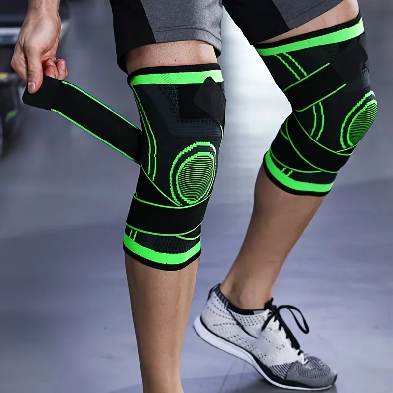 1PC Sports Knee Pad Men Pressu - Cycling Gear Padding avaliação e preço