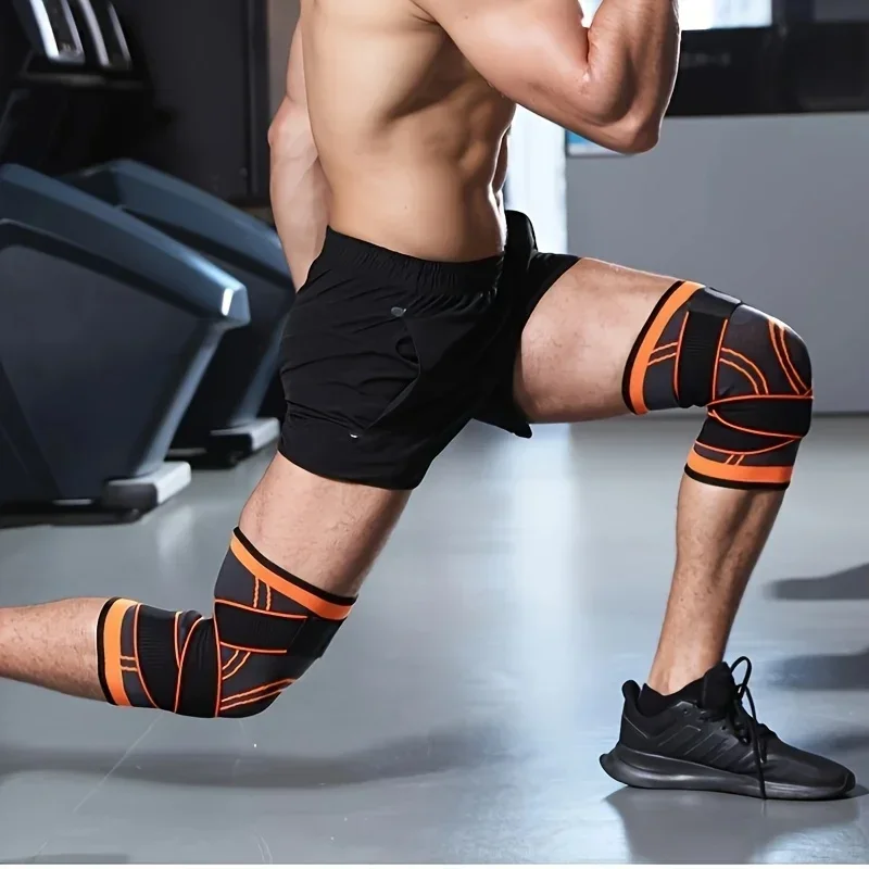 1PC Sports Knee Pad Men Pressu - Cycling Gear Padding avaliação e preço