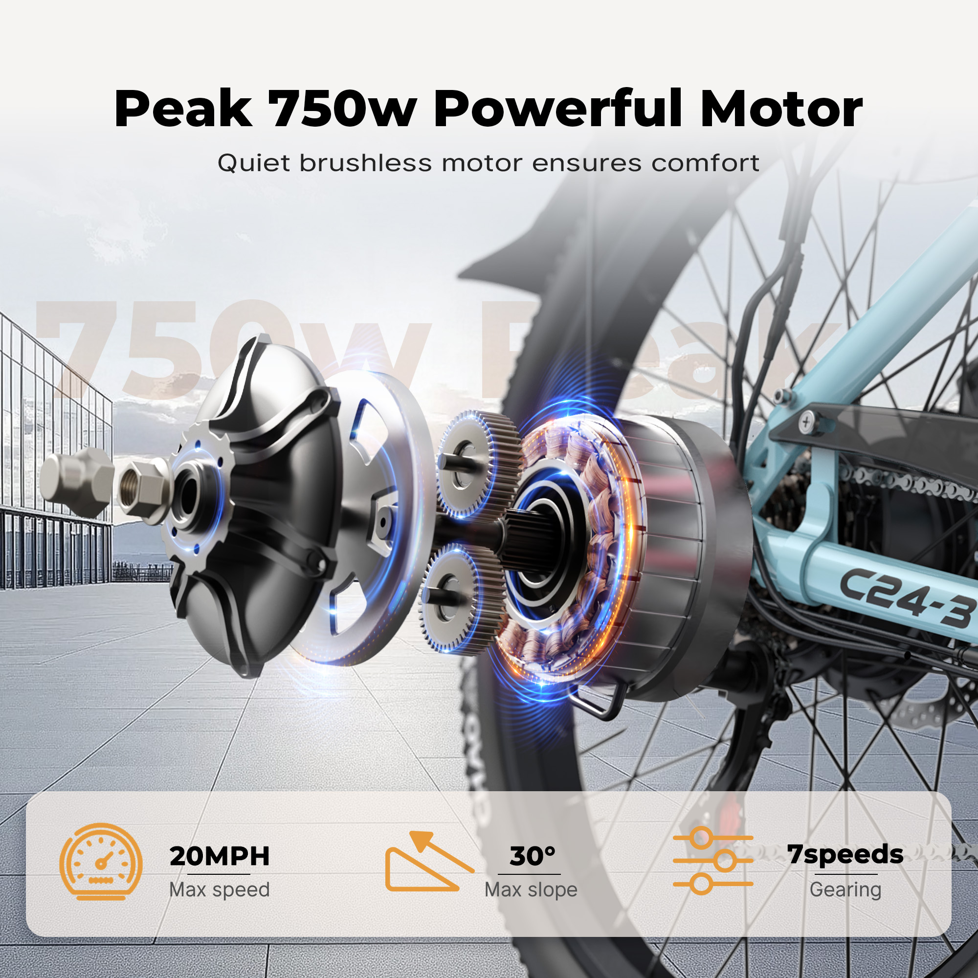 Varun C24-3 Adult Electric Bik - Road Bike Tire avaliação e preço
