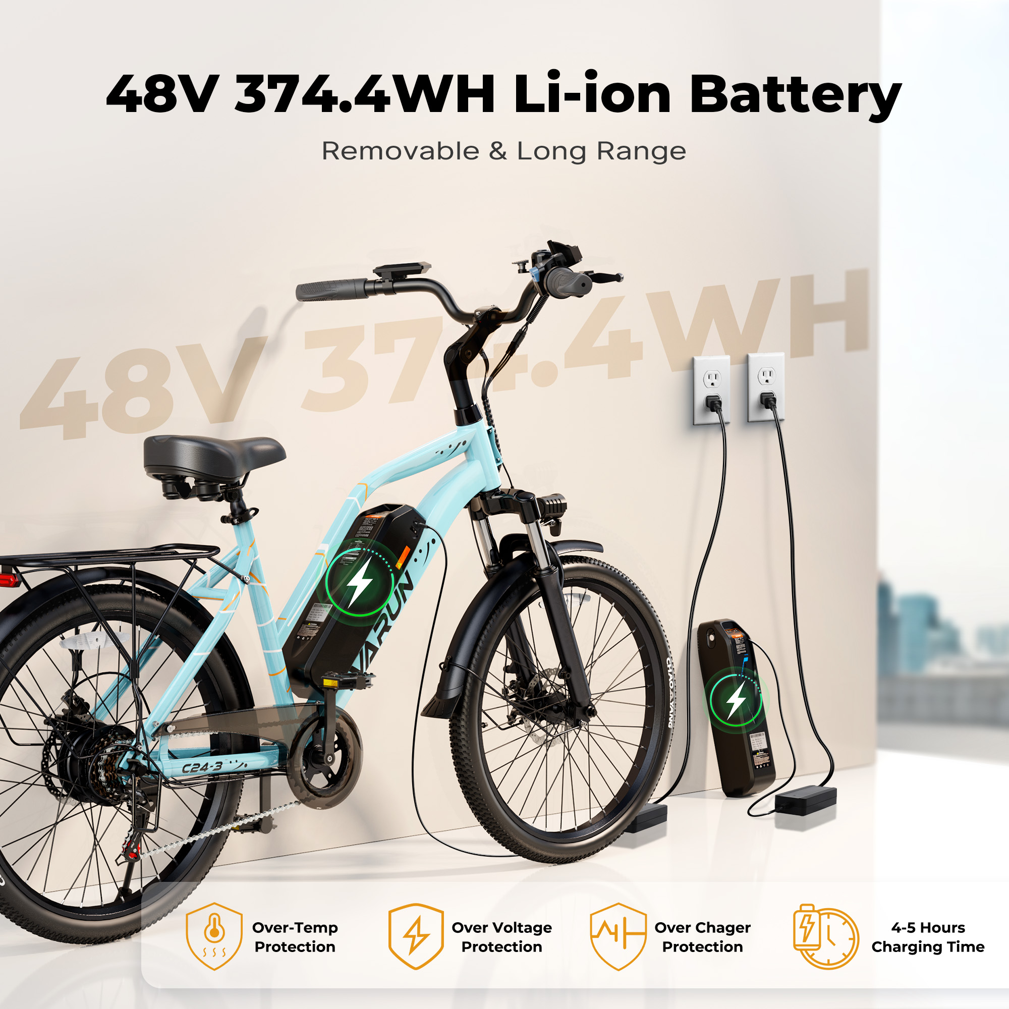 Varun C24-3 Adult Electric Bik - Road Bike Tire avaliação e preço