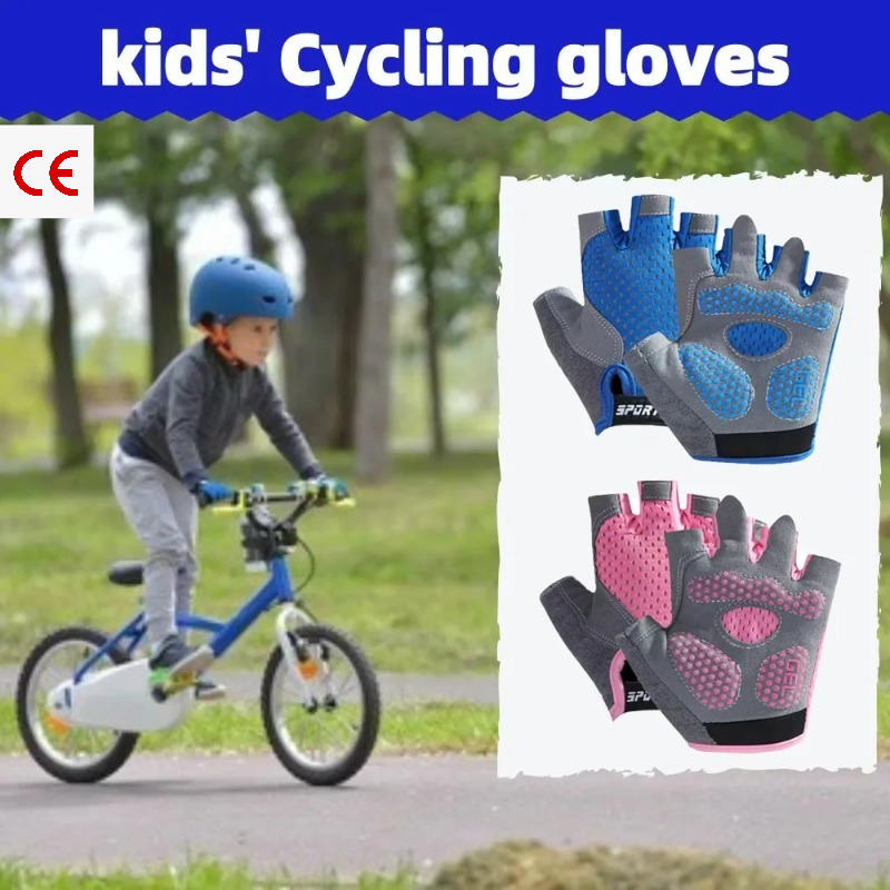 Anti-slip Kids Breathable Cycl - Cycling Hand Gear avaliação e preço
