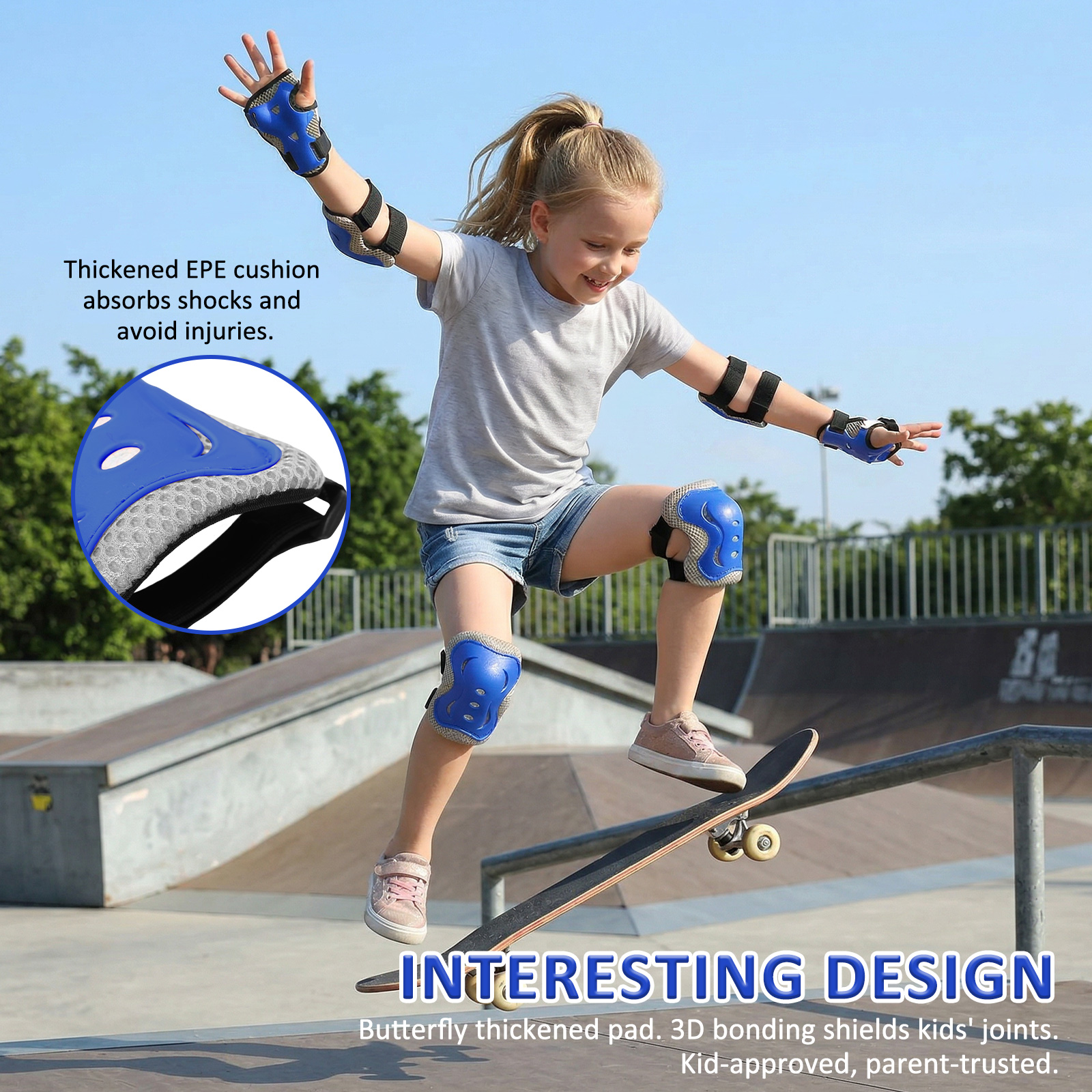 6 in 1 Knee Pads and Elbow Pad - Cycling Gear Padding avaliação e preço