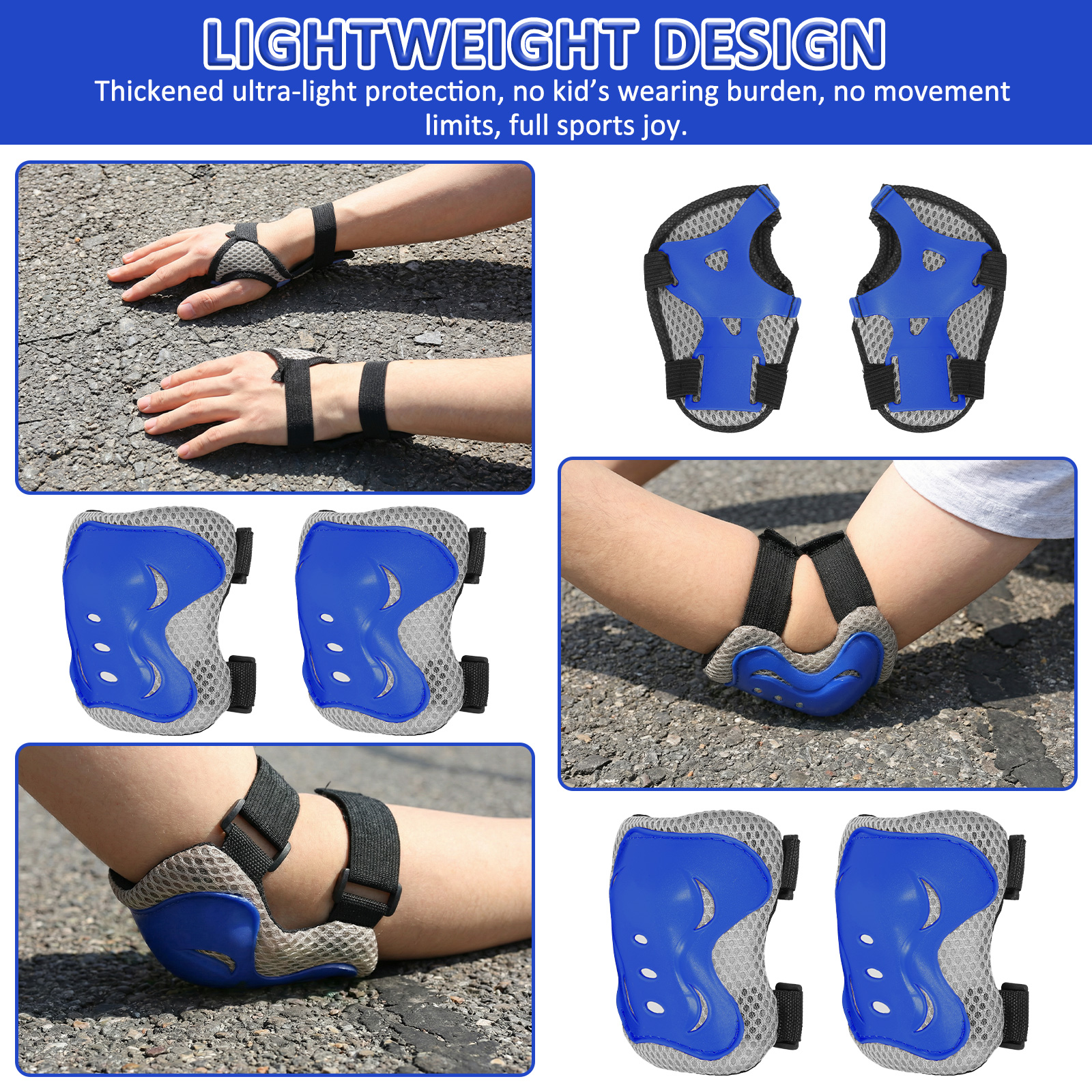 6 in 1 Knee Pads and Elbow Pad - Cycling Gear Padding avaliação e preço