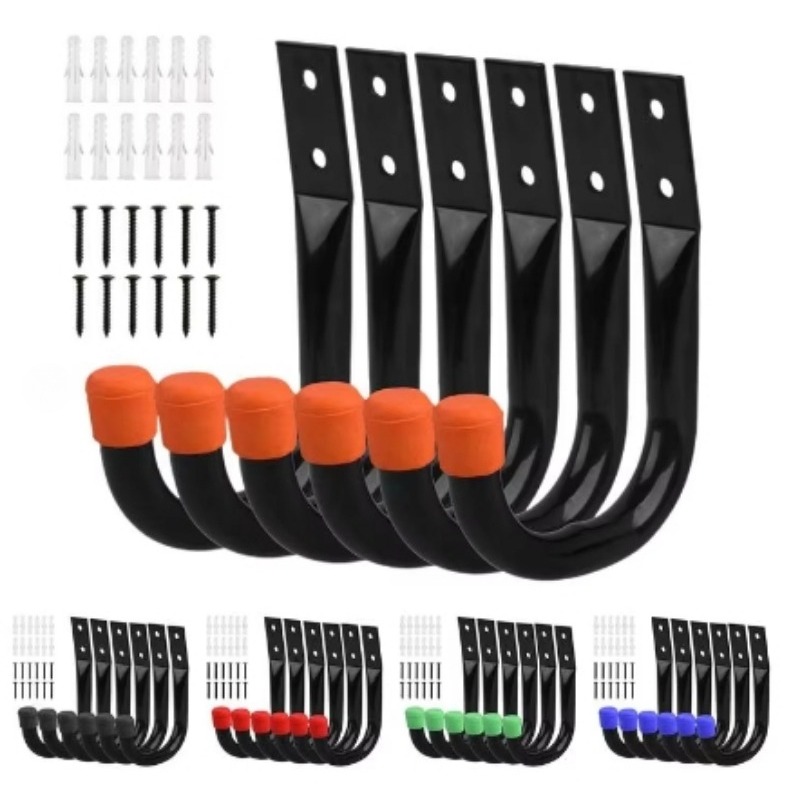 6PCS/Set Bike Wall Mount Hooks - Cycling Gear Organiser avaliação e preço