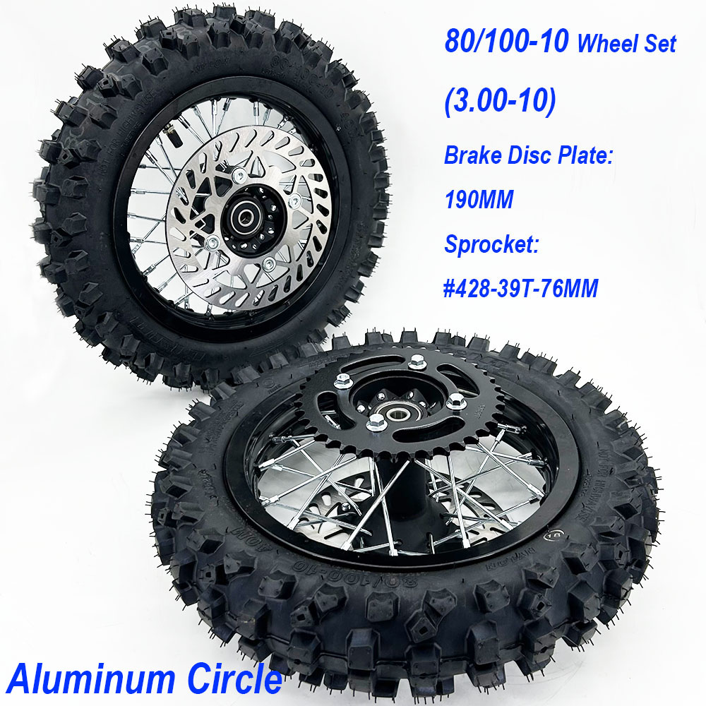 80/100-10 Front And Rear Wheel - Road Bike Tire avaliação e preço