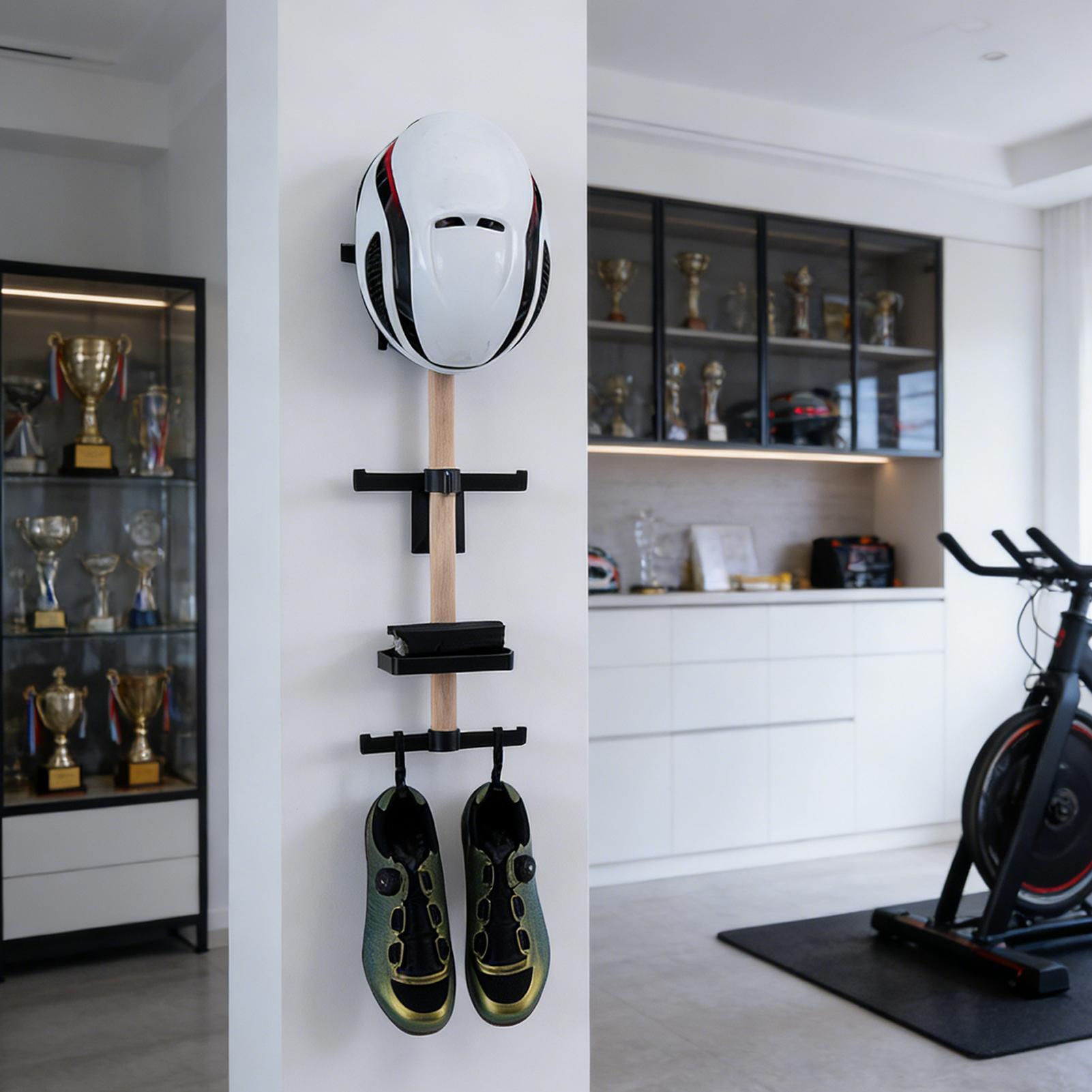 Vertical Cycling Gear Organize - Cycling Gear Wall Mount avaliação e preço