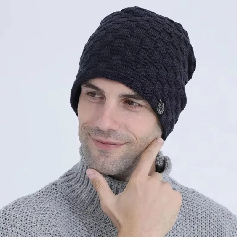 Mens Plush Lining Beanie Winte - Cycling Gear To Keep You Warm avaliação e preço