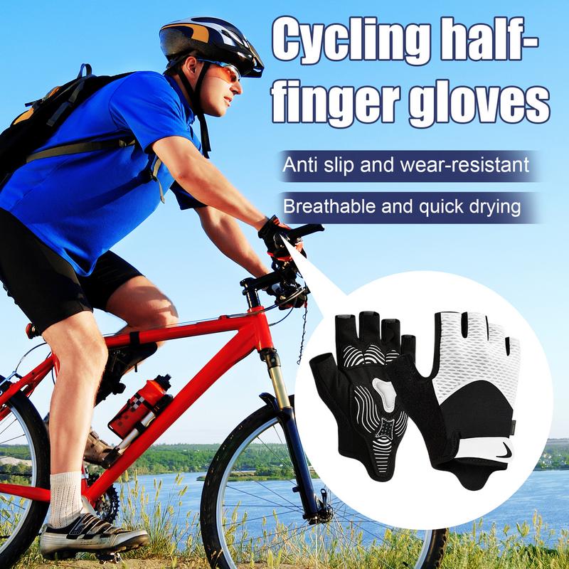 Road Bike Gloves Half Finger R - Cycling Hand Gear avaliação e preço