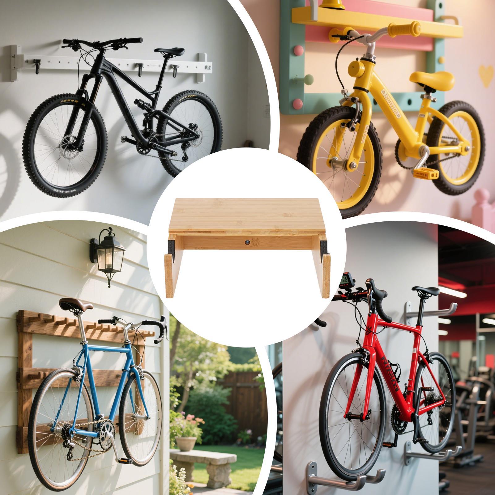 Cycling Rack Wall Mount Wooden - Cycling Gear Organiser avaliação e preço