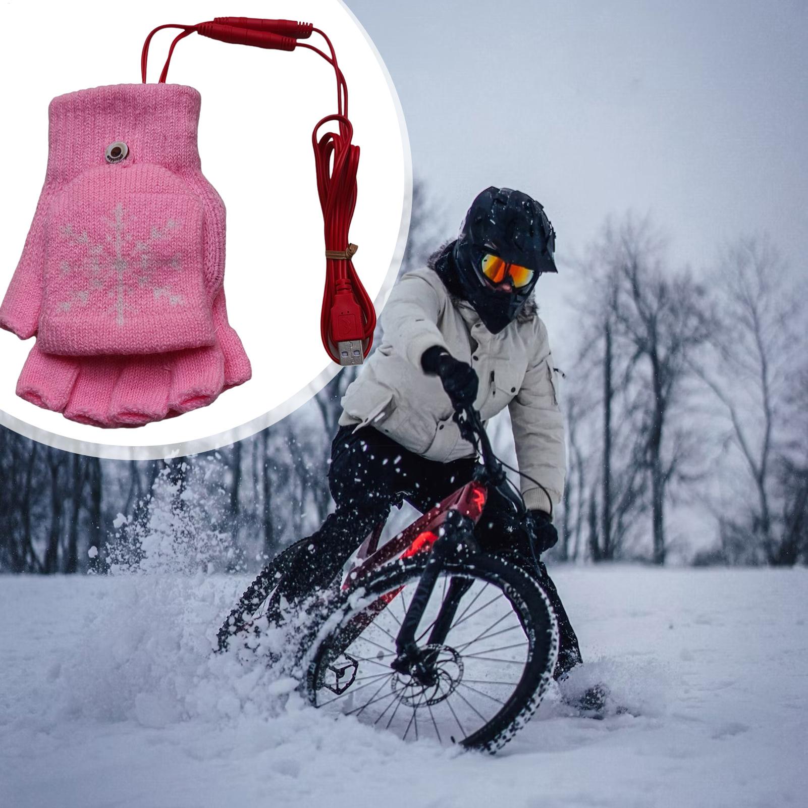 Heated Gloves Fingerless USB H - Cycling Hand Gear avaliação e preço