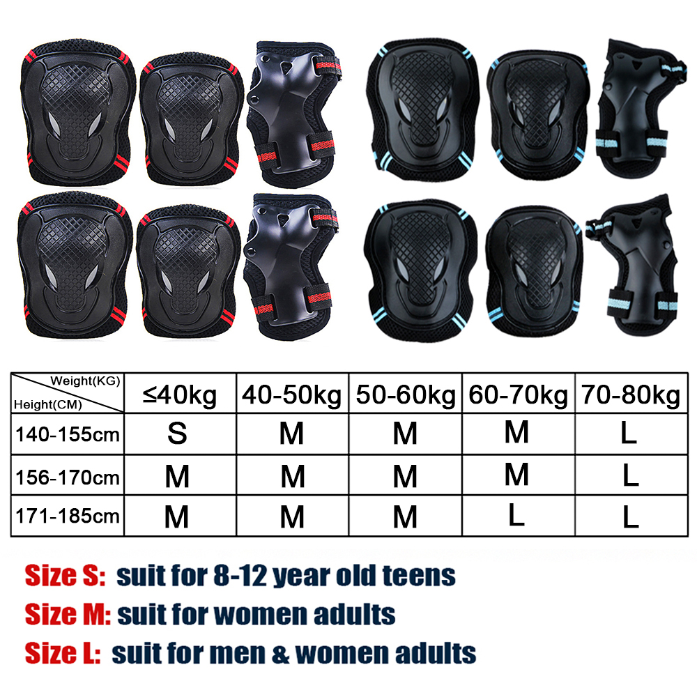 6Pcs/Set Sports Protective Gea - Cycling Hand Gear avaliação e preço