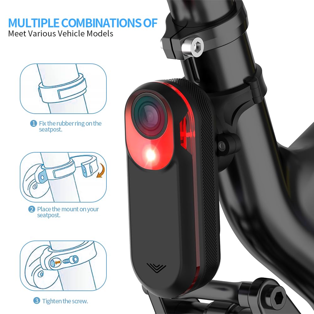 DOMEN Bicycle Saddle Lamp Moun - Cycling Gear Mount avaliação e preço