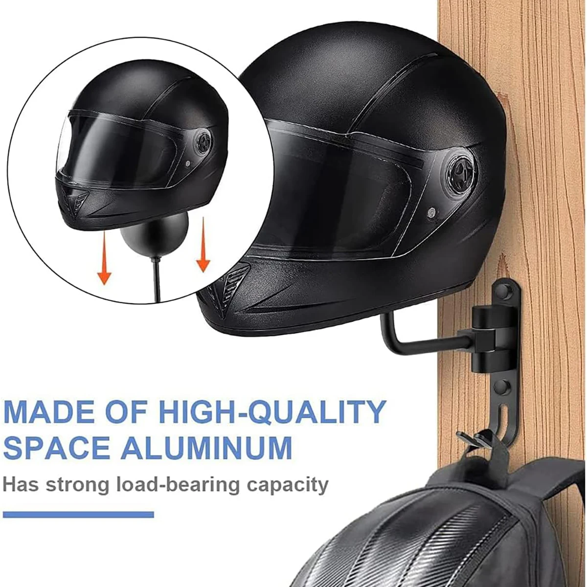 Motorcycle Helmet Rack Wall Mo - Cycling Gear Wall Mount avaliação e preço