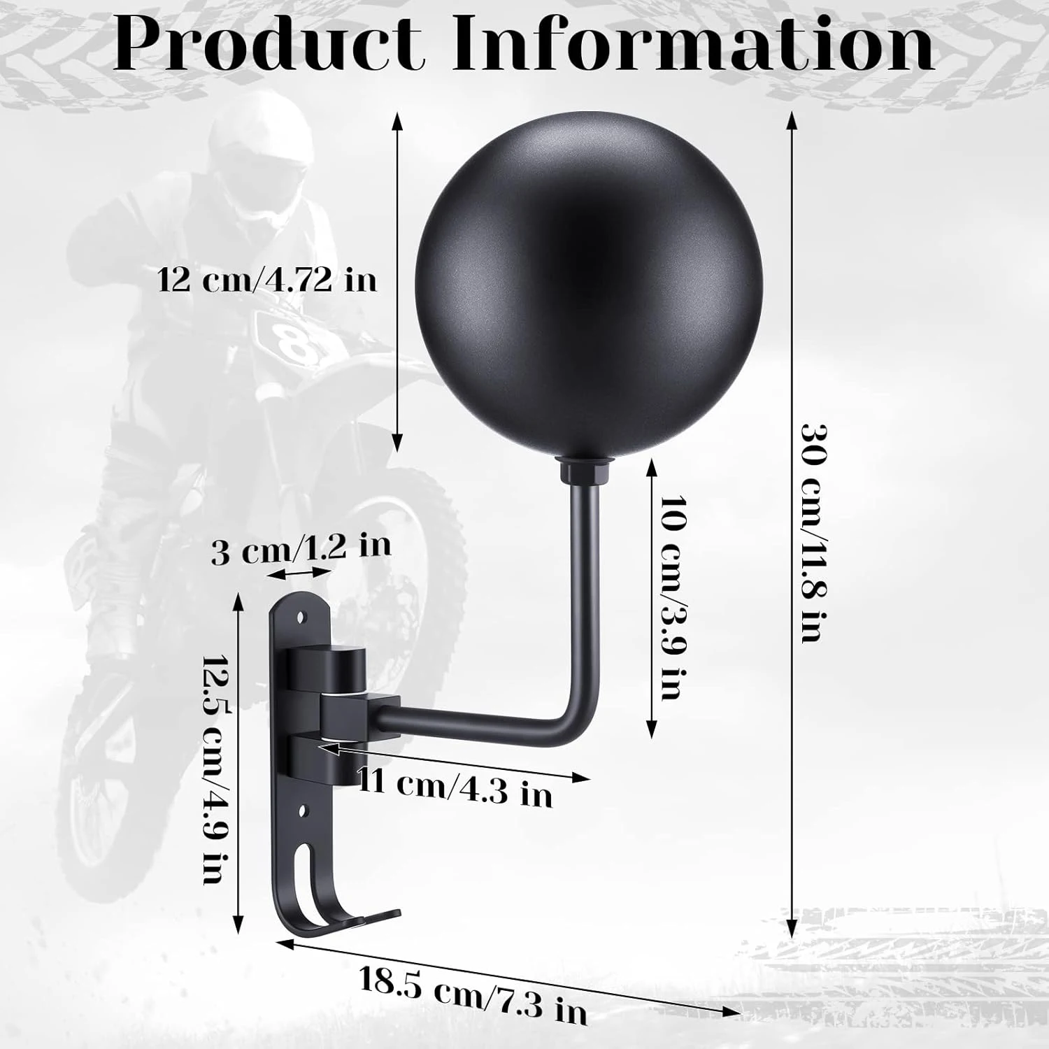 Motorcycle Helmet Rack Wall Mo - Cycling Gear Wall Mount avaliação e preço