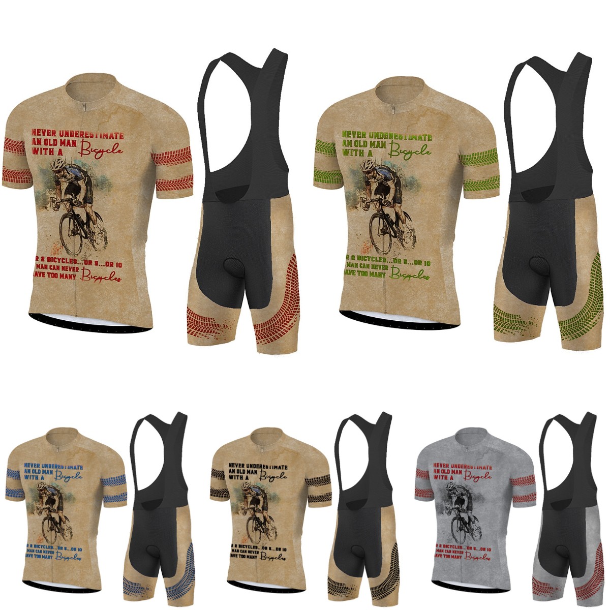 New Cycling Jersey Set Men Sho - Triathlon Cycling Kit avaliação e preço