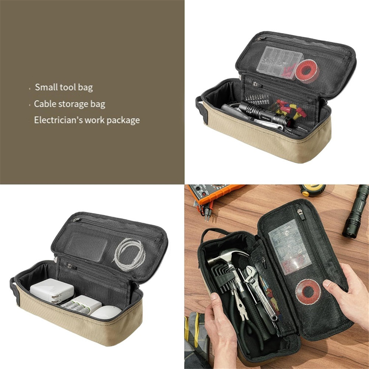 New Heavy Duty Small Tool Bag  - Cycling Gear Organiser avaliação e preço